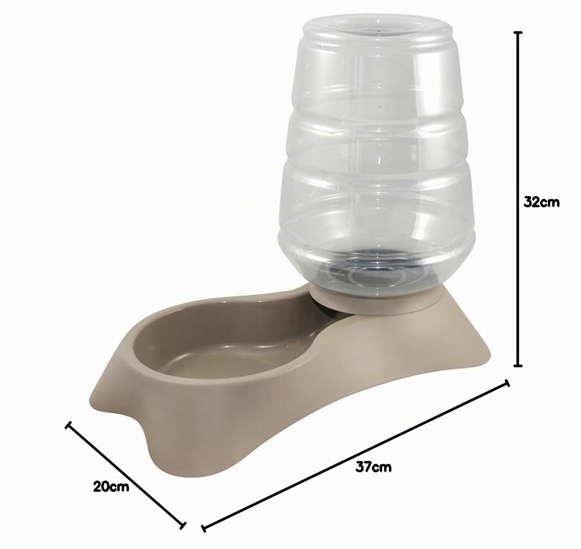 kerbl-distributeur-d-eau-nuvola-3-8-l-taupe-pour-chien-et-chat image 4