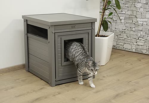 kerbl-pet-eco-daffy-armoire-pour-chat-gris-47x60x56-cm-cache-liti-re image 8