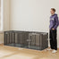 pawhut-cage-pour-chien-en-m-tal-renforc-avec-s-parateur-et-tapis-imperm-able-211 image 4