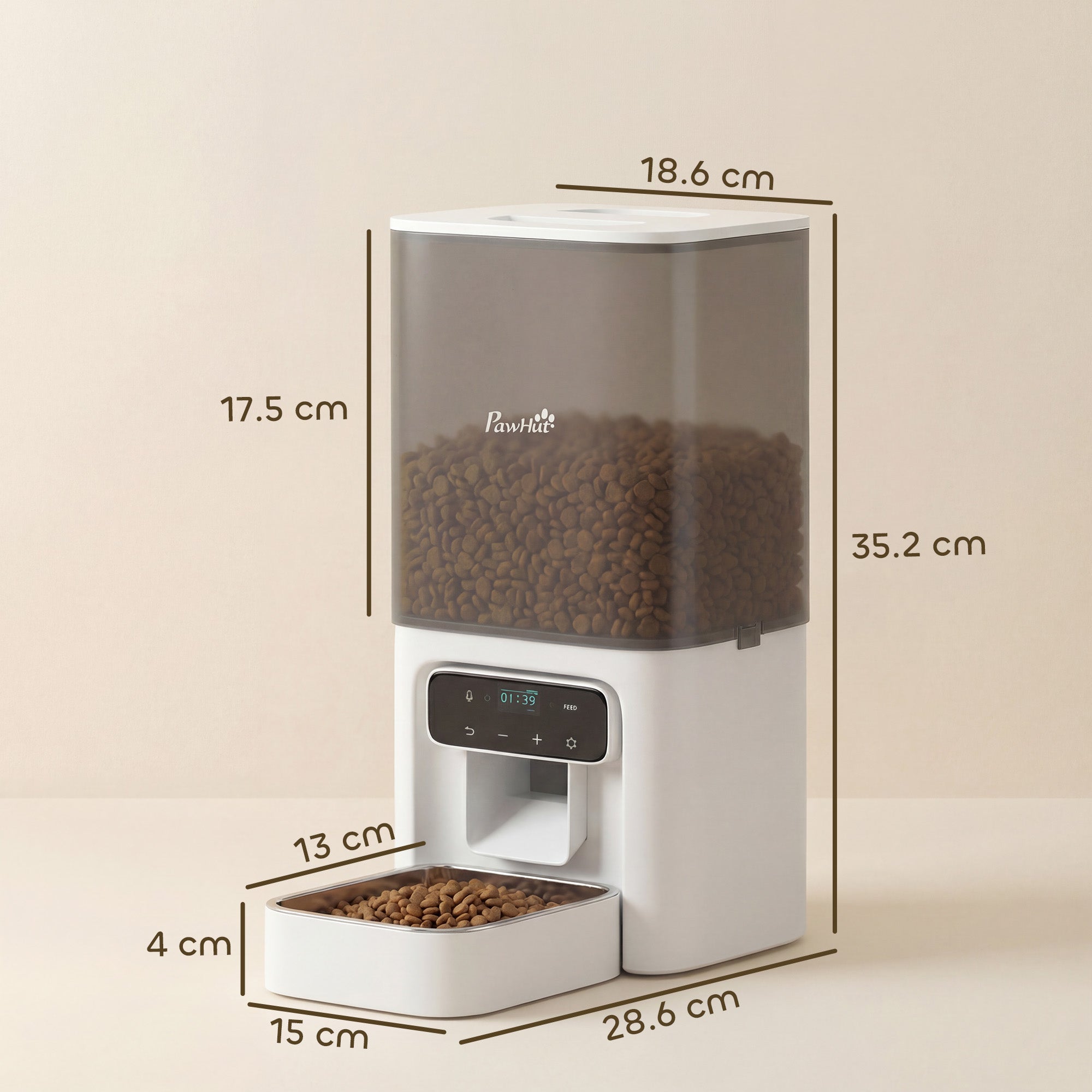 pawhut-distributeur-croquettes-chat-automatique-4-5l-programmable-6-repas-avec-v image 5
