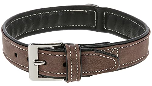 kerbl-pet-california-collier-chien-cuir-synth-tique-brun-46-52cm-35mm image 3