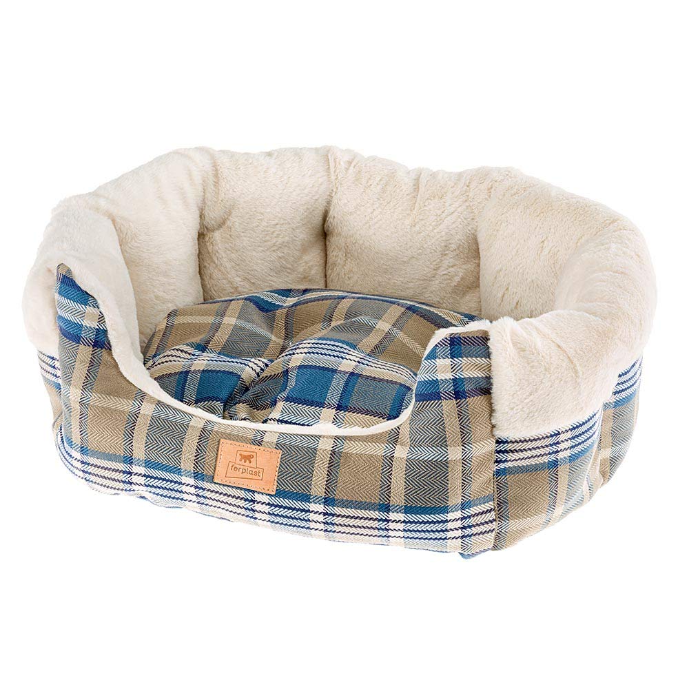 ferplast-etoile-6-coussin-lit-pour-chien-et-chat-bleu image 1