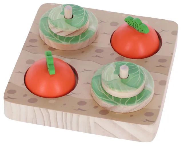 kerbl-pet-jouet-d-apprentissage-veggie-pour-lapin-15-x-15-x-6-cm-bois image 1