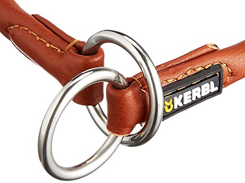 kerbl-roma-collier-trangleur-chien-en-cuir-rond-cognac-45-cm-8-mm-avec-limiteur image 7