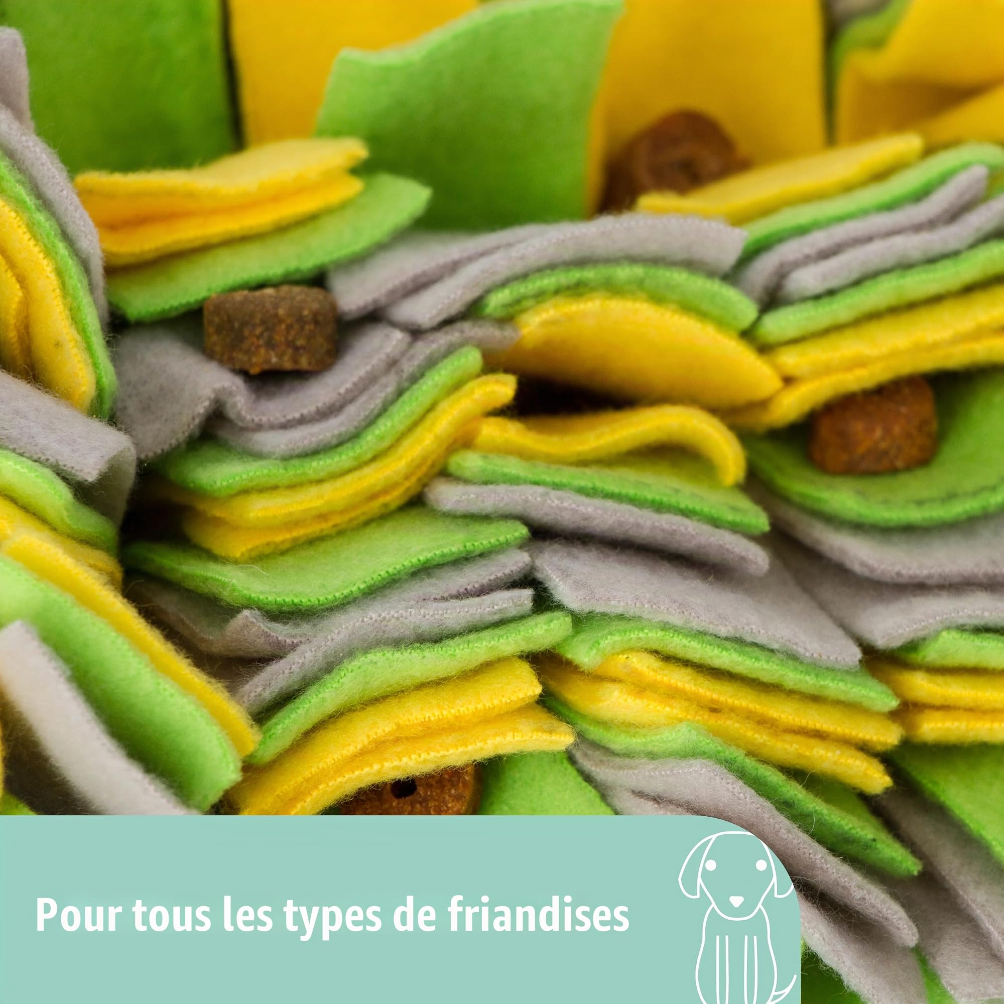 kerbl-pet-tapis-renifleur-chien-70x50-cm-jaune-vert-gris image 2