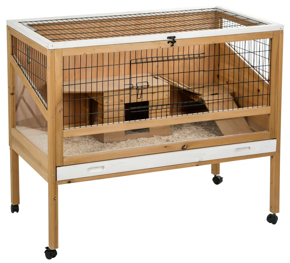 kerbl-pet-cage-indoor-deluxe-115x60x92-5-cm-bois-pour-lapins-et-rongeurs image 1