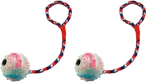 kerbl-pet-balle-sur-corde-jouet-pour-chien-30-cm-6-cm-bleu-rouge-blanc-avec-cloc image 8