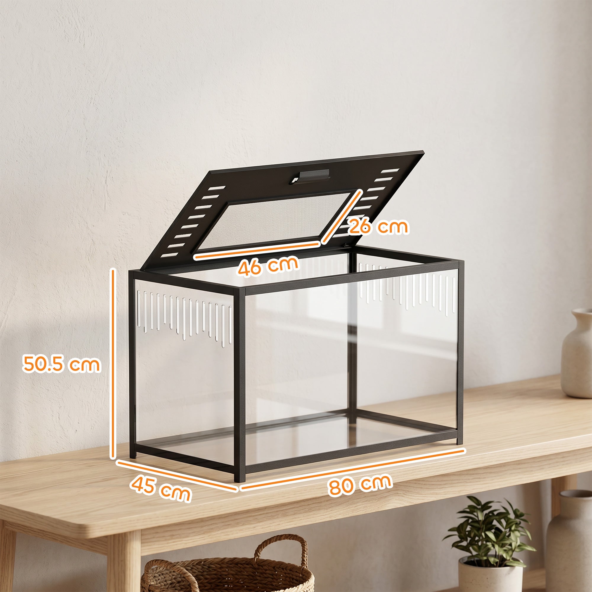 pawhut-cage-hamster-m-tal-anti-rongement-80x45x50-5-cm-noir image 5