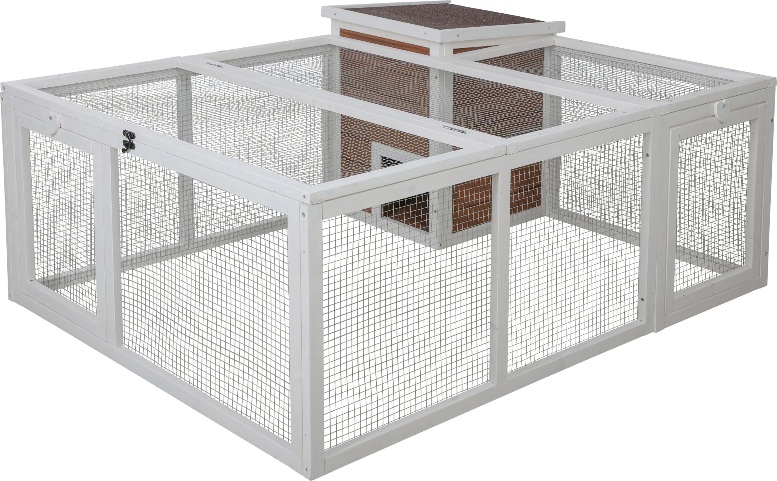 kerbl-pet-enclos-ext-rieur-avec-abri-int-gr-132x102x59-cm-pour-lapin-maison-en-b image 1