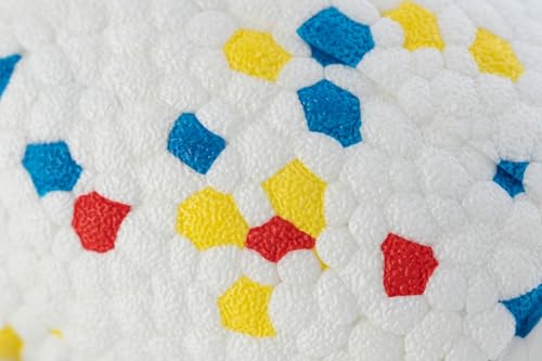 kerbl-pet-jouet-lancer-pour-chien-balle-football-en-e-tpu-blanc-jaune-bleu-rouge image 6