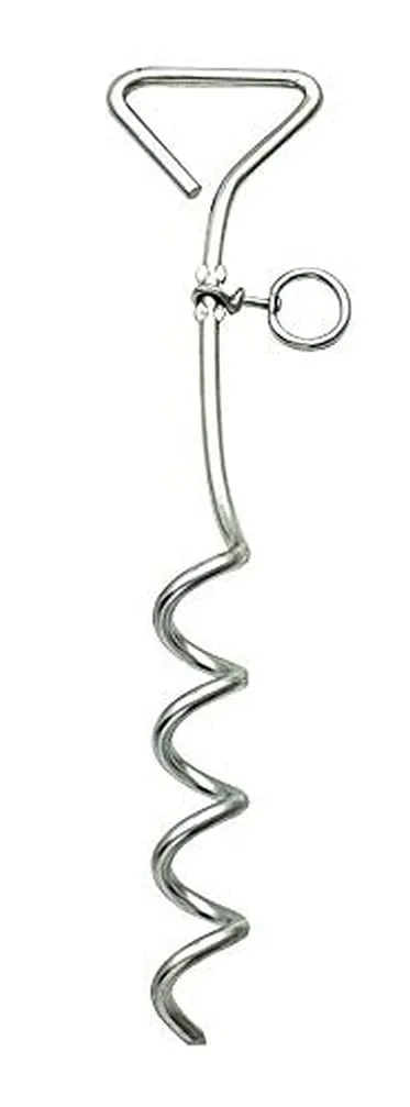 kerbl-ancre-d-attache-40-cm-m-tal-chrom-pour-chiens-jusqu-30-kg image 1