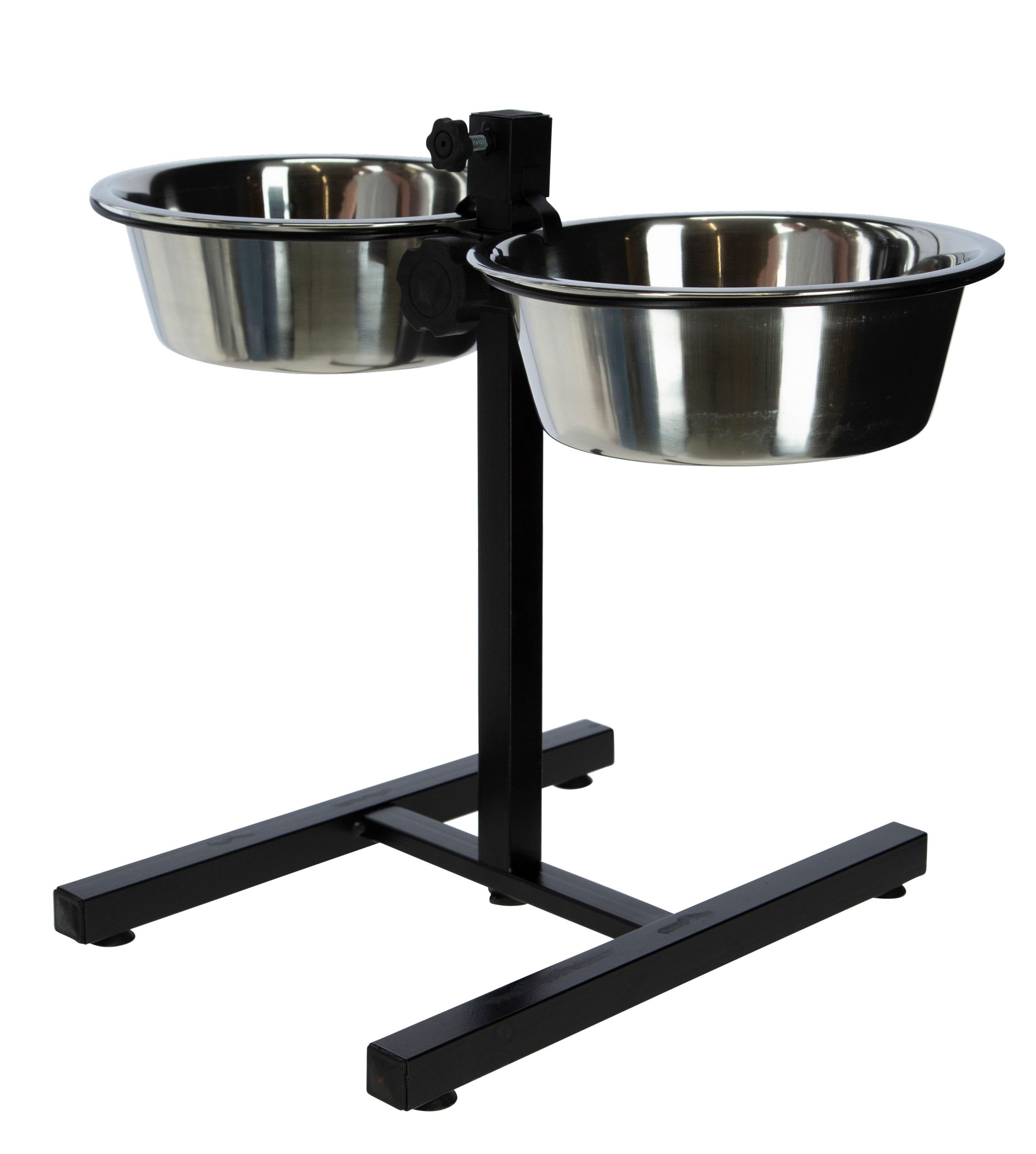 kerbl-mangeoire-sur-pied-r-glable-chien-et-chat-2-x-2800-ml-hauteur-43-cm-noir image 4