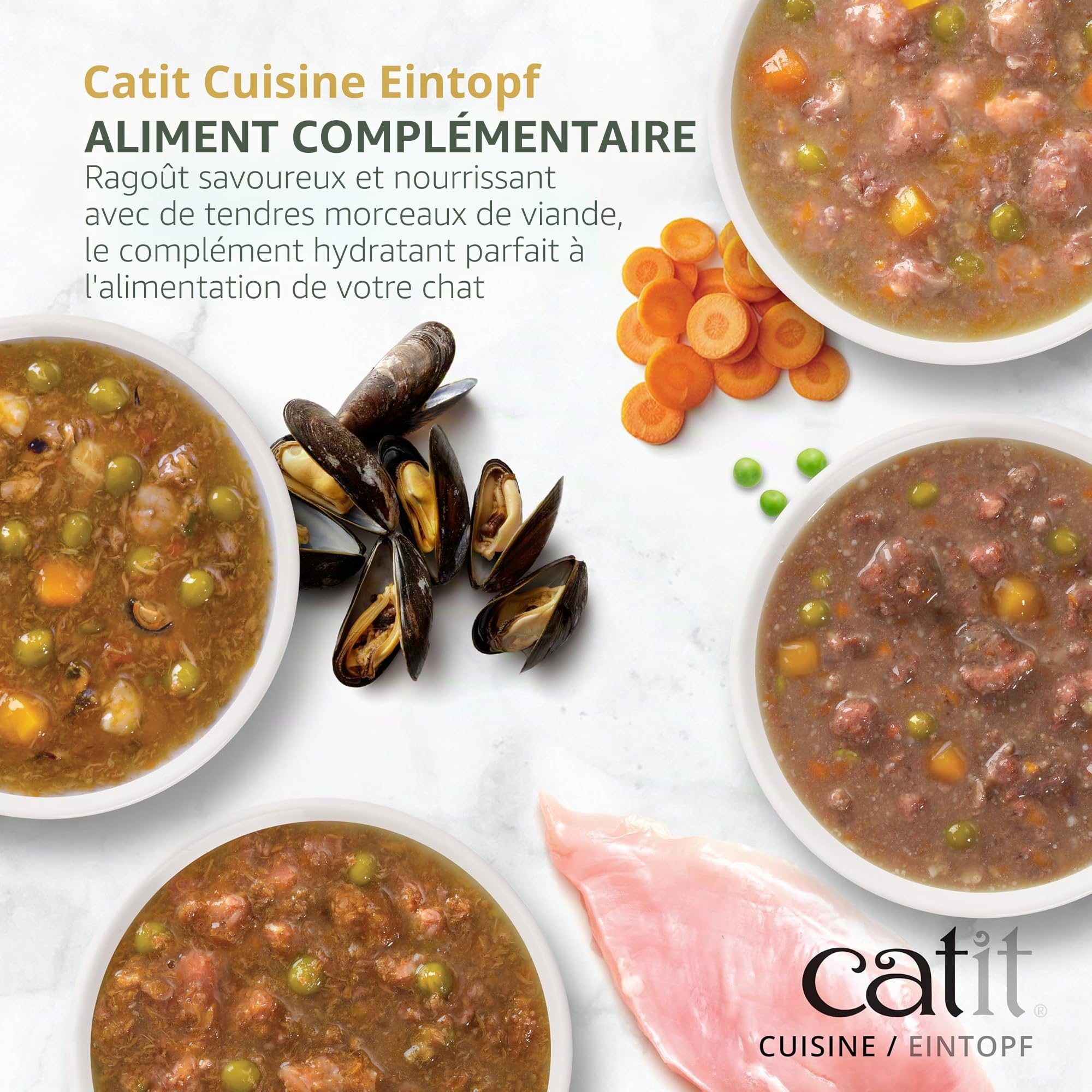 catit-cuisine-rago-t-poulet-citrouille-pour-chat-95-g-sans-c-r-ales image 2