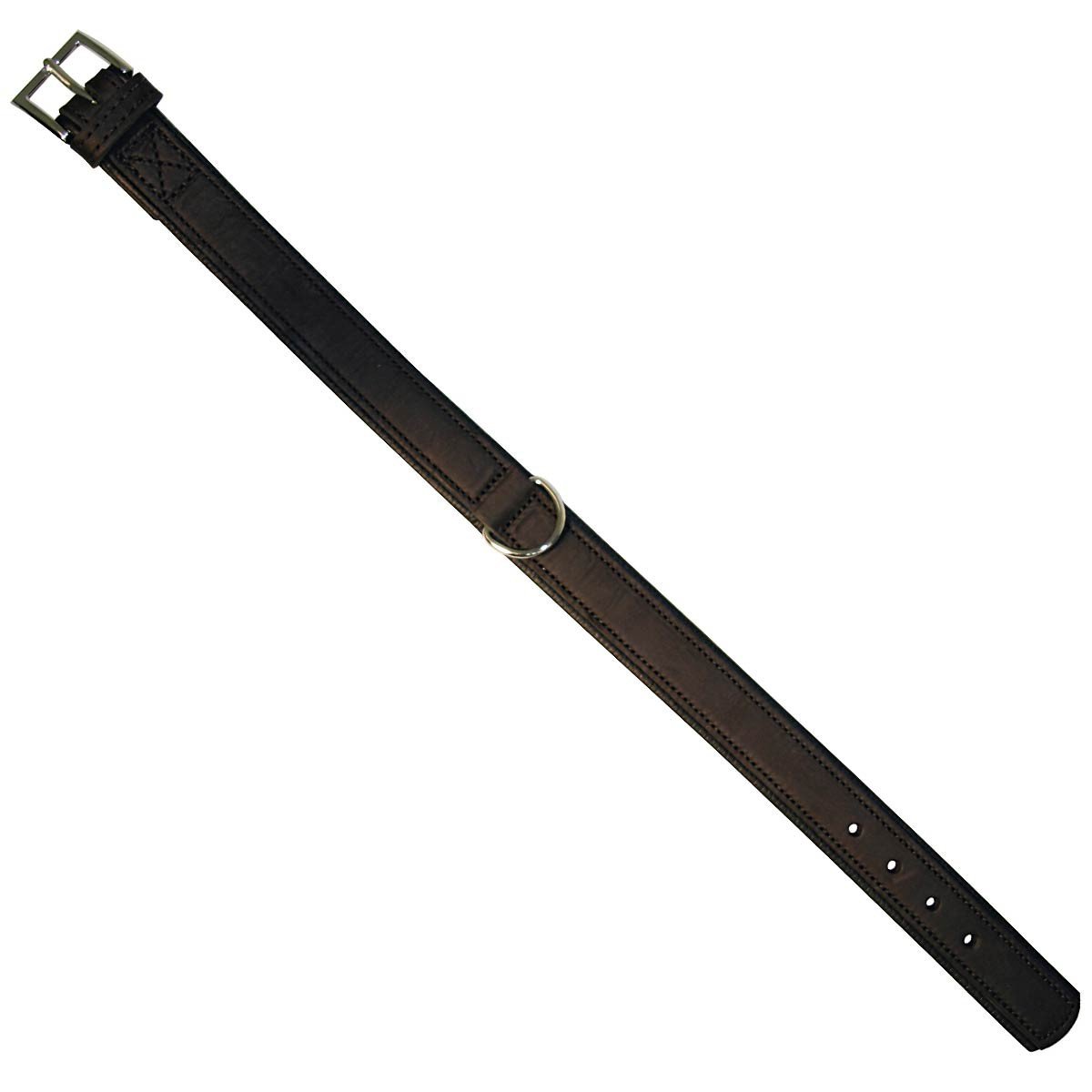 kerbl-vegas-collier-cuir-noir-pour-chien-50-58cm-x-35mm image 1