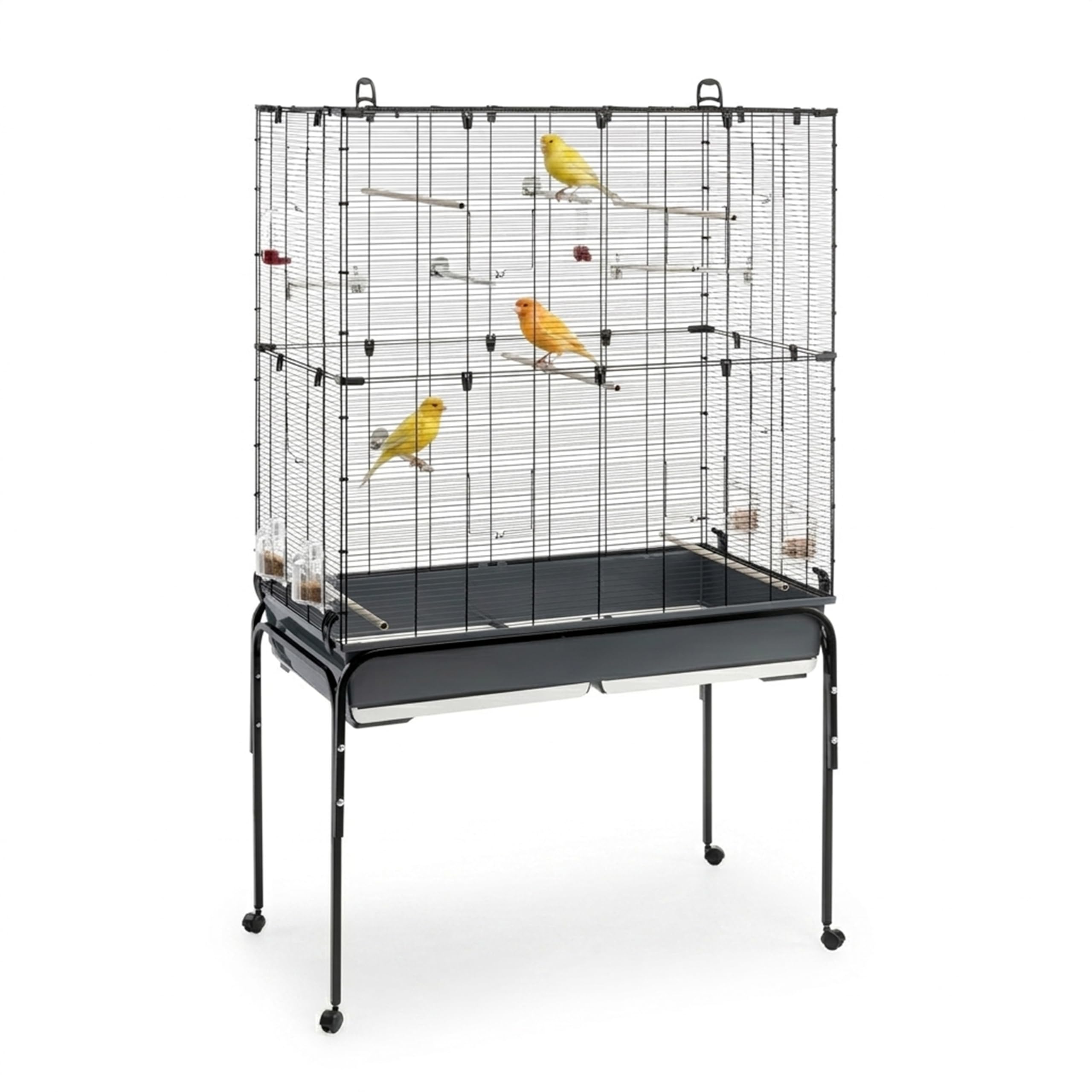 ferplast-planeta-voli-re-cage-oiseaux-sur-pied-roulettes-99-5-x-53-x-h-171-5-cm image 1