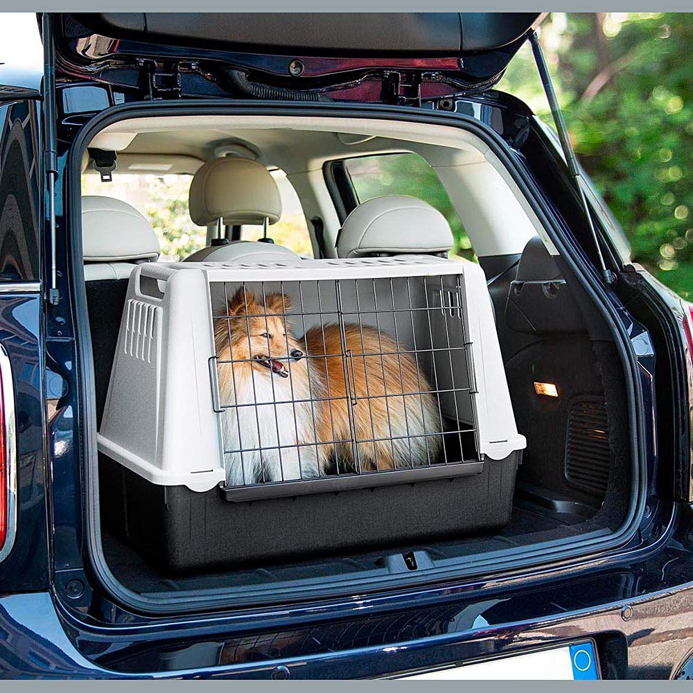 ferplast-atlas-car-mini-caisse-de-transport-chien-voiture-72-x-41-x-51-cm-grille image 8