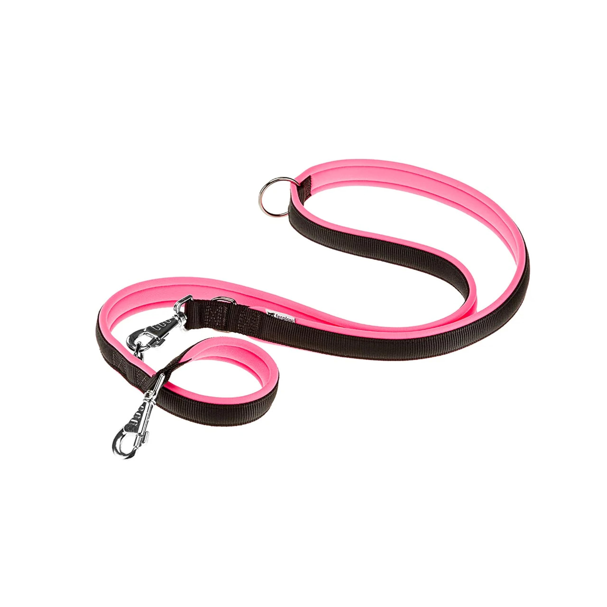 ferplast-ergofluo-laisse-de-dressage-chien-grande-taille-200-cm-rose image 1
