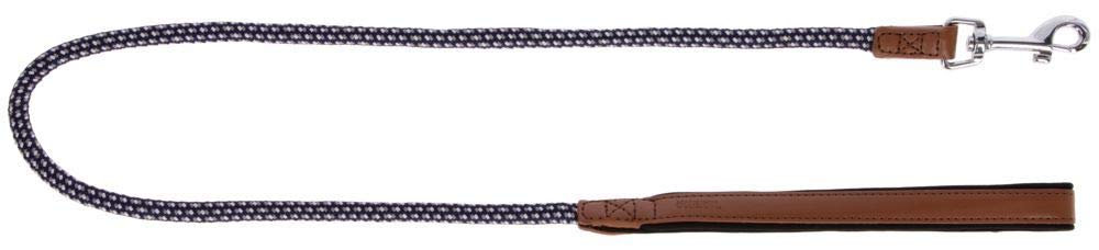 kerbl-phoenix-laisse-courte-ronde-pour-chien-bleu-marron-100cm-9mm image 1