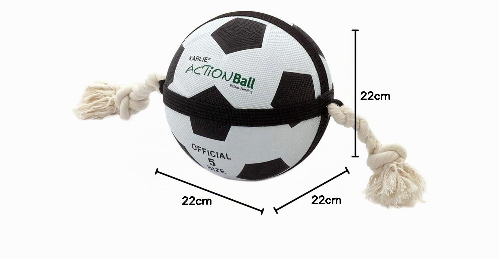 karlie-jouet-pour-chien-action-basketball-noir-blanc-diam-tre-22-cm-45416 image 4