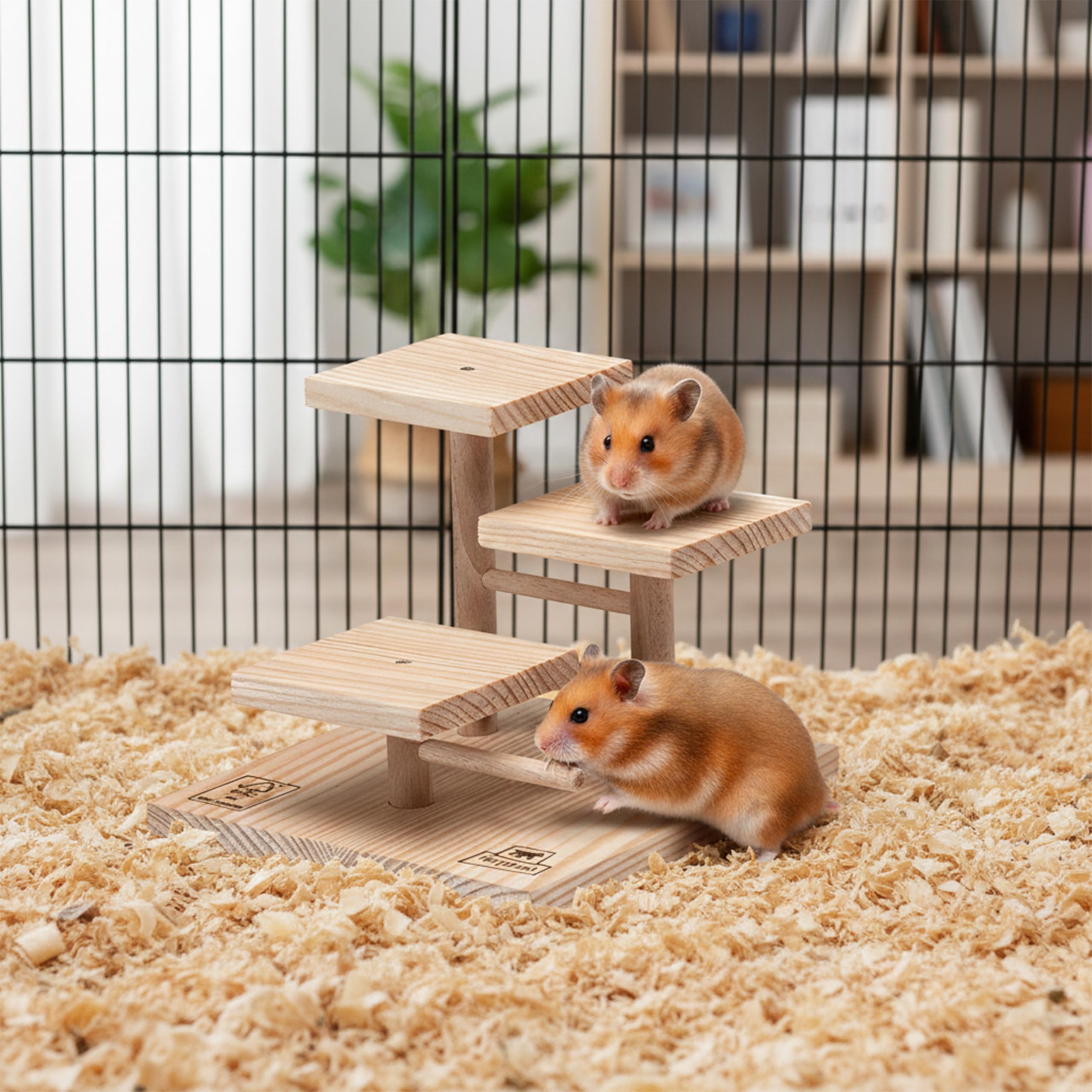 ferplast-arcade-podium-jouet-plateforme-d-escalade-hamster-souris-17-6-cm-bois image 2