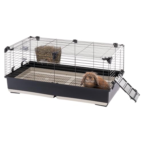 ferplast-tommy-100-cage-lapin-et-cochon-d-inde-99-5-cm-avec-toit-ouvrant image 8