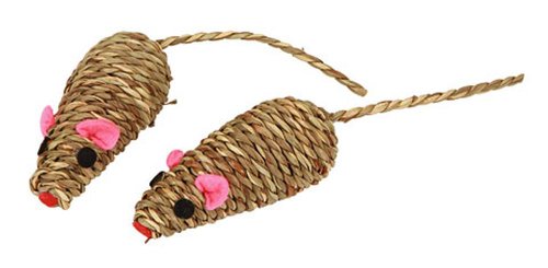 kerbl-souris-nature-en-bl-tress-7-cm-pour-chat-lot-de-2 image 2