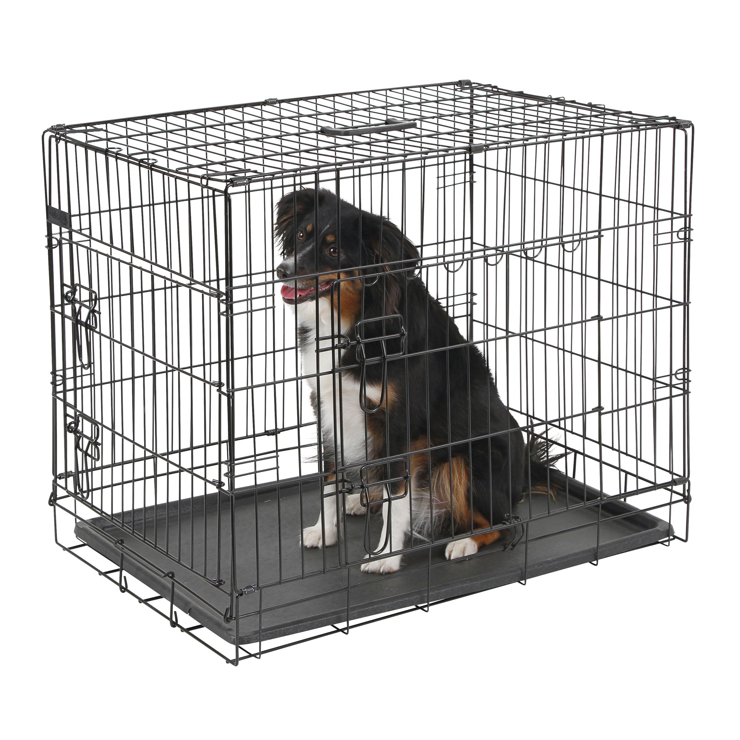 kerbl-pet-cage-de-transport-grillag-e-deux-portes-pour-chien-noire-92-x-63-x-74- image 4
