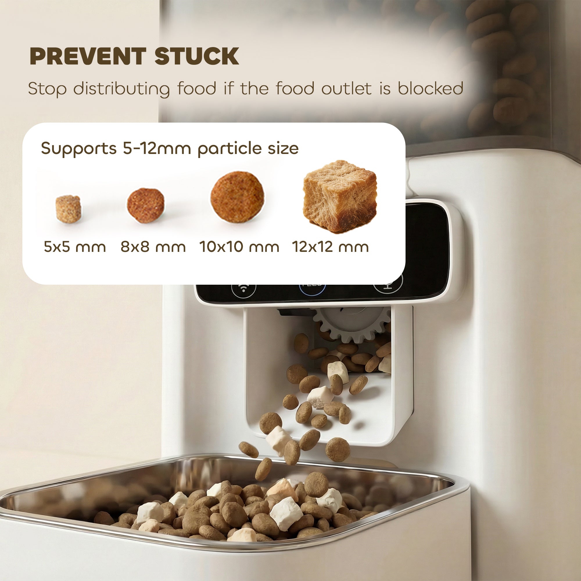 pawhut-distributeur-automatique-pour-chat-4-5-l-avec-bol-inox-wifi-jusqu-10-repa image 7