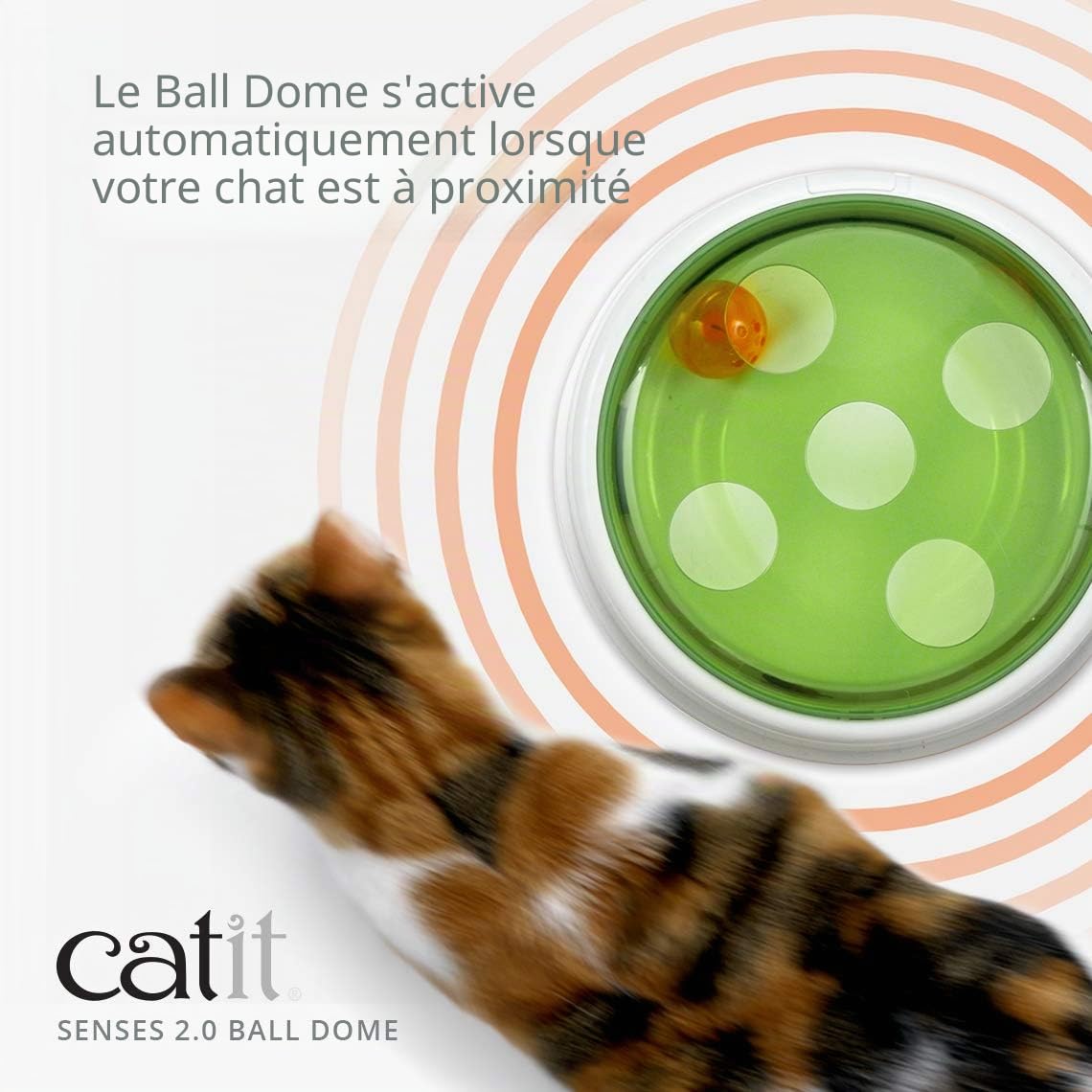catit-senses-2-0-balle-d-me-jouet-interactif-pour-chat-blanc-vert image 2