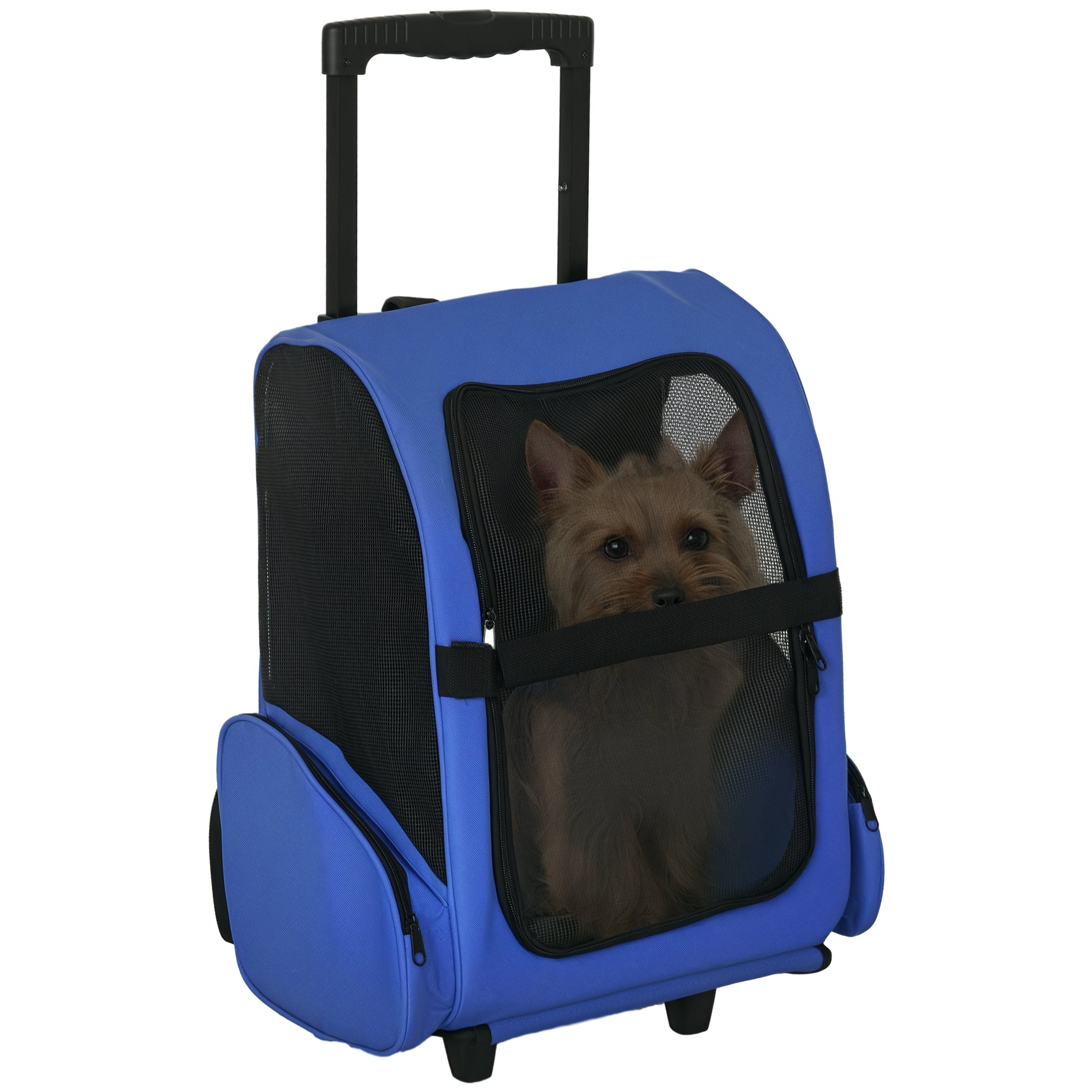 pawhut-sac-dos-transport-animaux-trolley-42x25x55-cm-bleu image 1