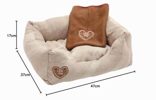 kerbl-lit-douillet-love-you-pour-chien-et-chat-47x37-cm-beige image 7