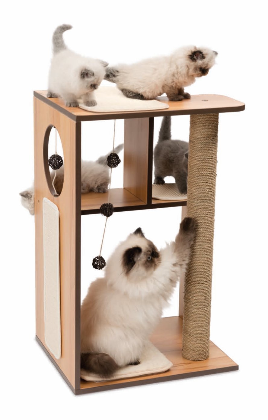 vesper-by-catit-v-box-l-arbre-chat-bo-te-naturel-50-x-40-x-78-cm image 2