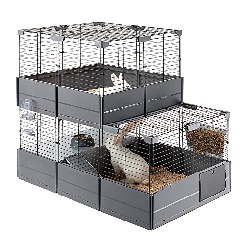 ferplast-multipla-double-cage-modulable-2-niveaux-lapins-et-cochons-d-inde-107-5 image 7