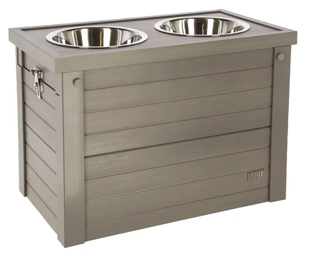 kerbl-bar-alimentation-eco-54-x-30-x-39-5-cm-station-repas-2-x-1200-ml-inox image 1