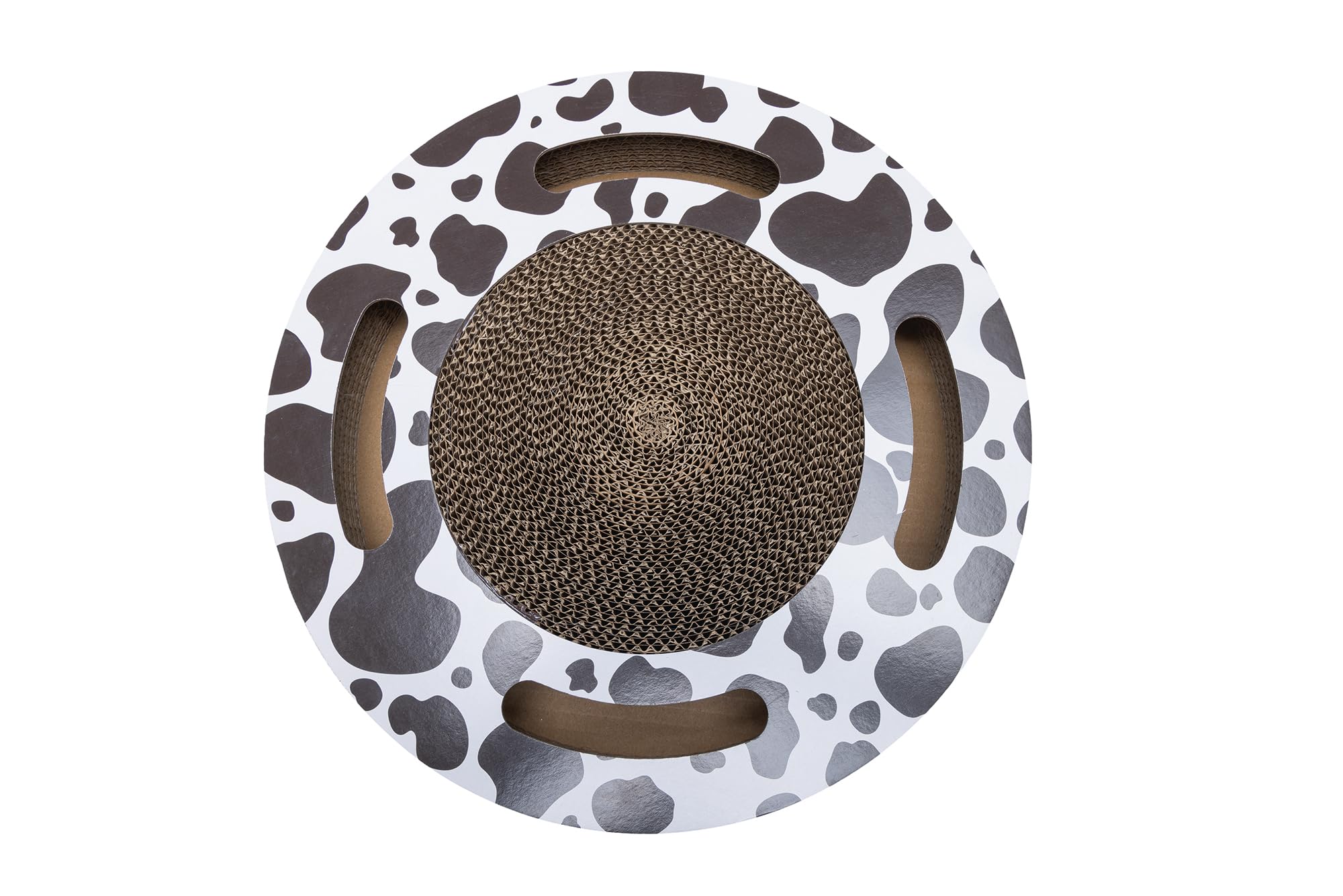karlie-safari-jouet-gratter-en-carton-34-x-34-x-6-5-cm-avec-2-balles image 3