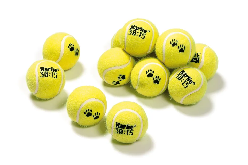 karlie-balle-de-tennis-pour-chien-6-cm-lot-de-12 image 1