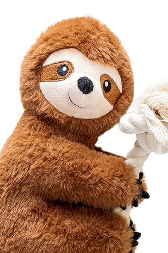 karlie-jouet-peluche-chien-paresseux-d-escalade-marron-40-x-18-cm-avec-squeaker image 6