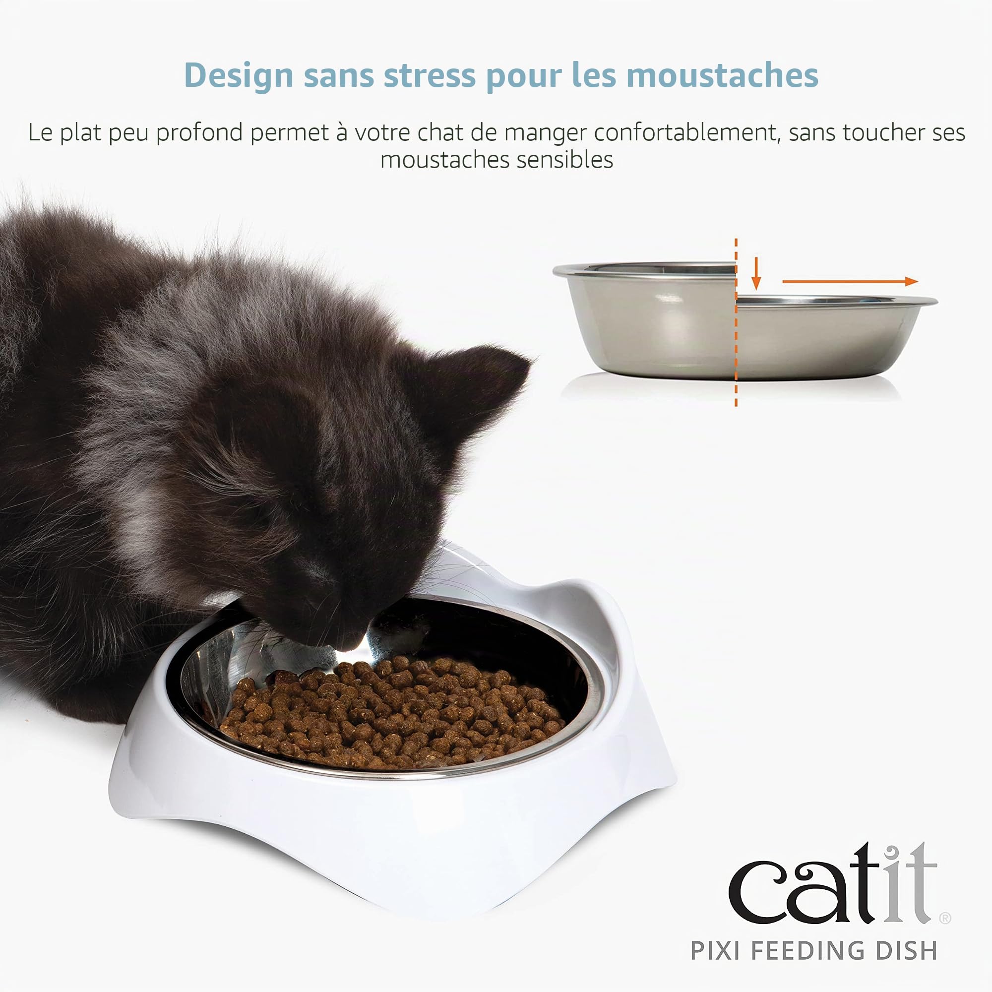 catit-pixi-gamelle-simple-blanche-200-ml image 2