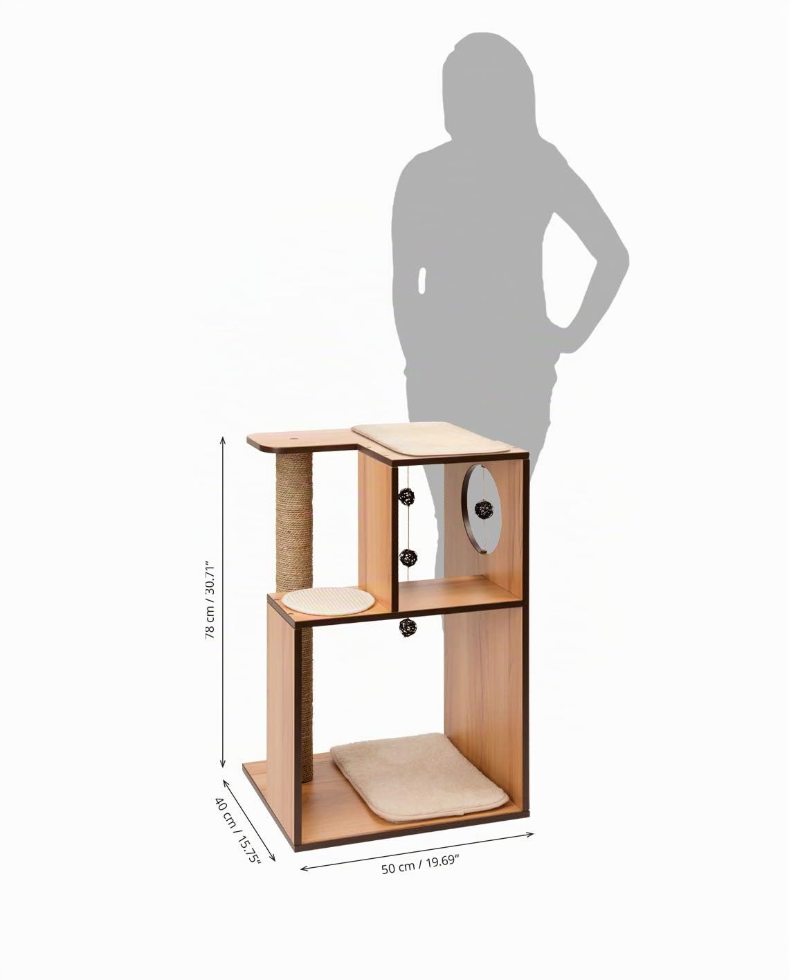 vesper-by-catit-v-box-l-arbre-chat-bo-te-naturel-50-x-40-x-78-cm image 3