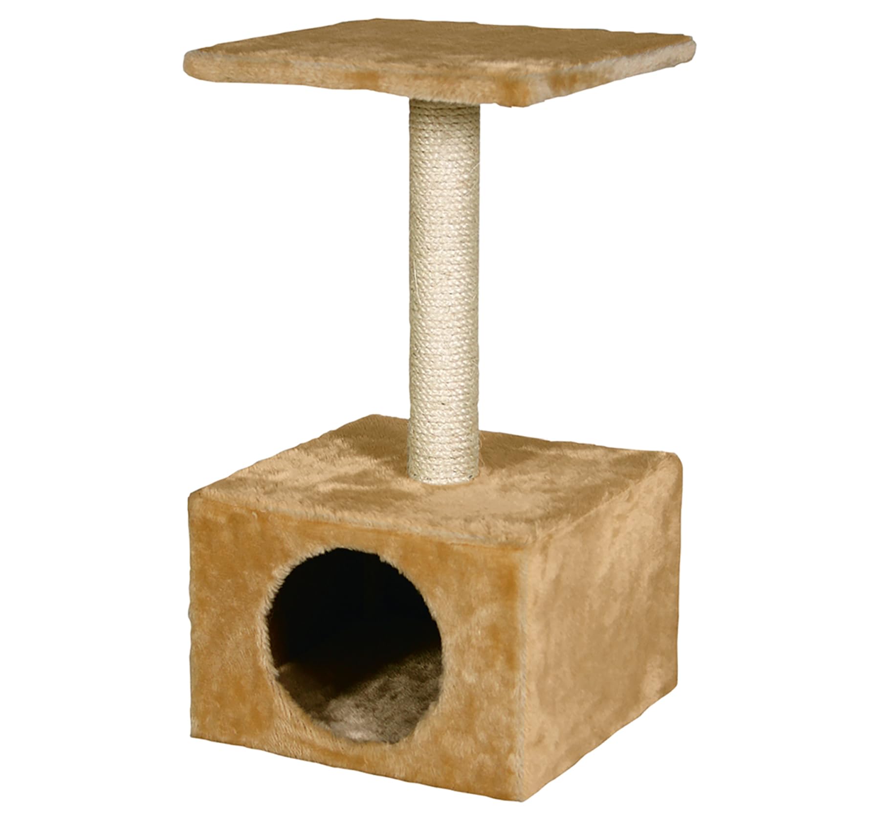 karlie-am-thyste-griffoir-pour-chat-beige-30-x-30-x-55-cm image 1