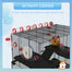 pawhut-cage-hamster-extra-large-31-pouces-avec-tunnel-base-verre-profonde-roue-e image 7