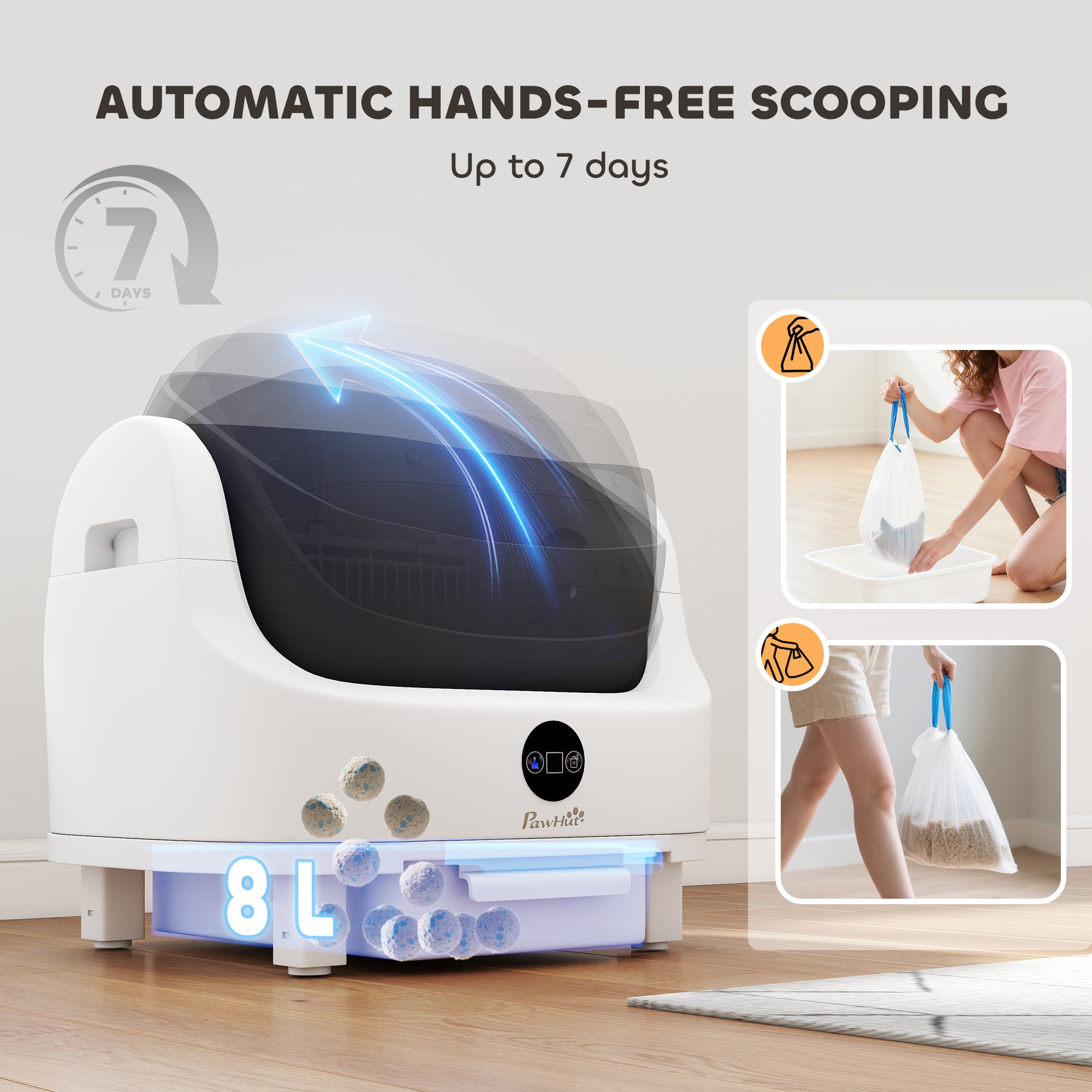 pawhut-liti-re-auto-nettoyante-ouverture-sup-rieure-pour-chats-et-seniors-anti-o image 7