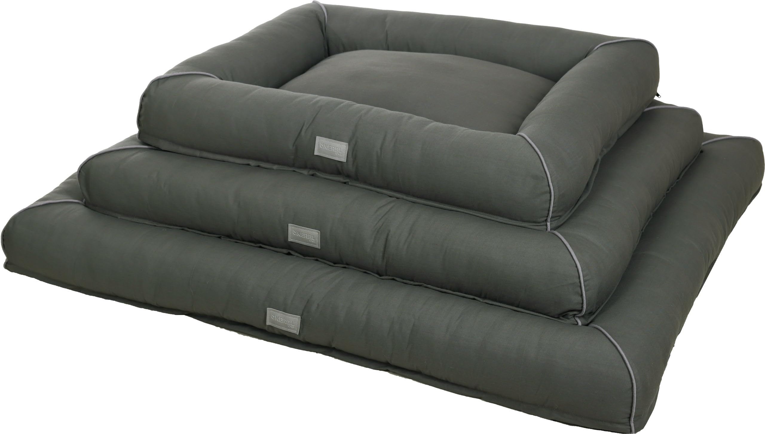 kerbl-pet-jerome-lit-douillet-pour-chien-vert-fonc-110x90x10-cm image 2
