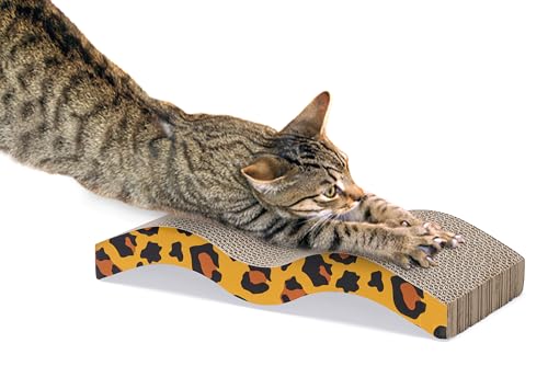 karlie-griffoir-carton-l-opard-40-x-19-x-4-cm-double-face-herbe-chat image 8