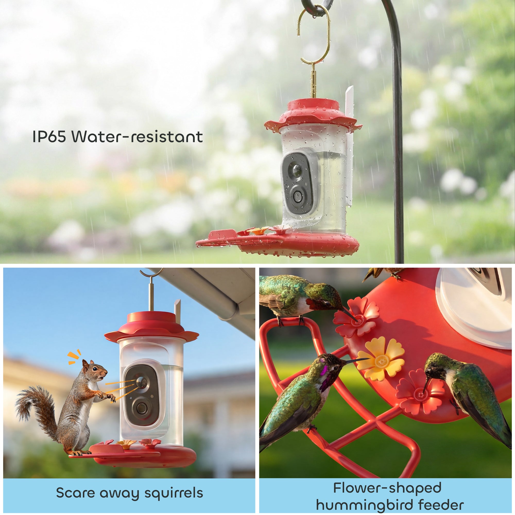 pawhut-mangeoire-colibris-avec-cam-ra-2k-ai-16k-oiseaux-et-solaire-3w-alertes-li image 8