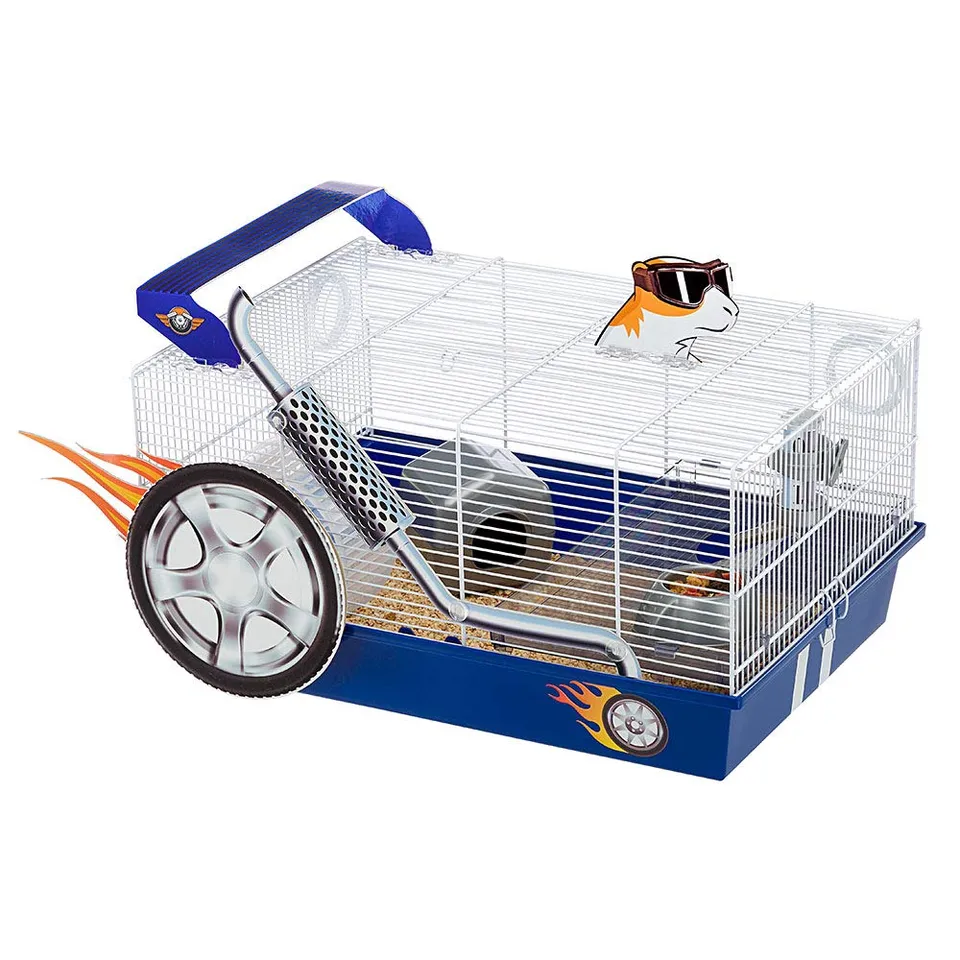 ferplast-dragster-cage-hamster-design-voiture-course-medium-noire image 1
