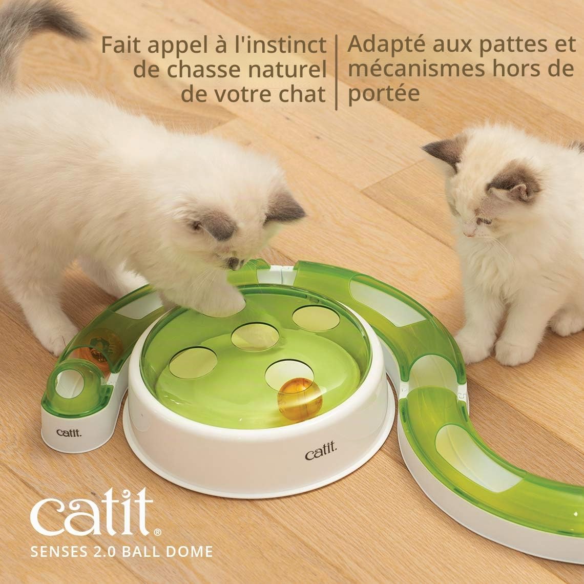 catit-senses-2-0-balle-d-me-jouet-interactif-pour-chat-blanc-vert image 4