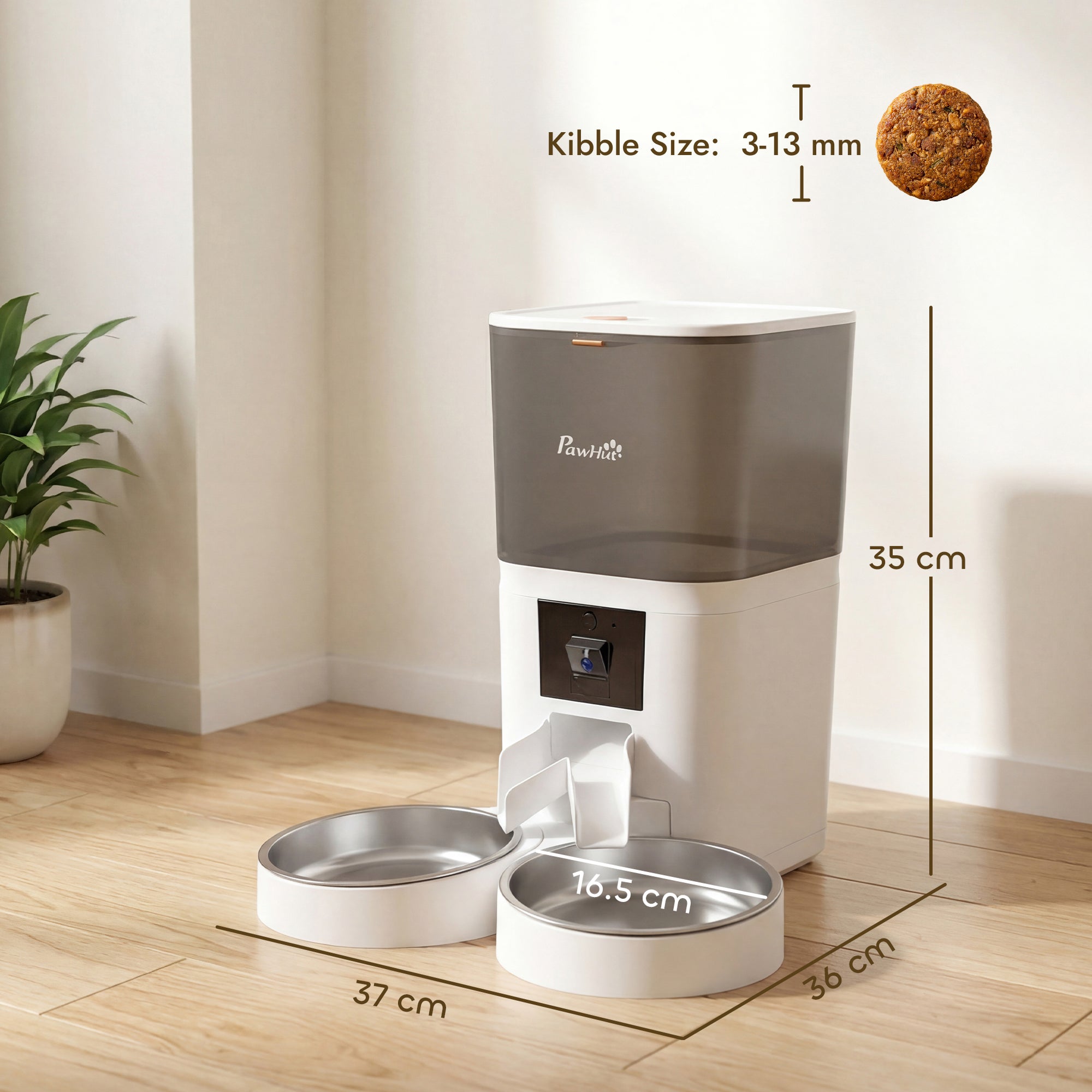 pawhut-distributeur-intelligent-6l-avec-cam-ra-hd-pour-2-chats-wifi-double-bande image 4