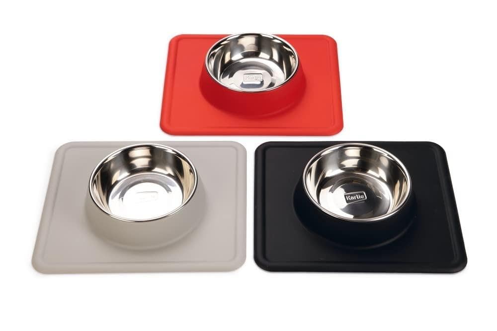 karlie-dex-gamelle-silicone-et-inox-noire-350-ml image 3