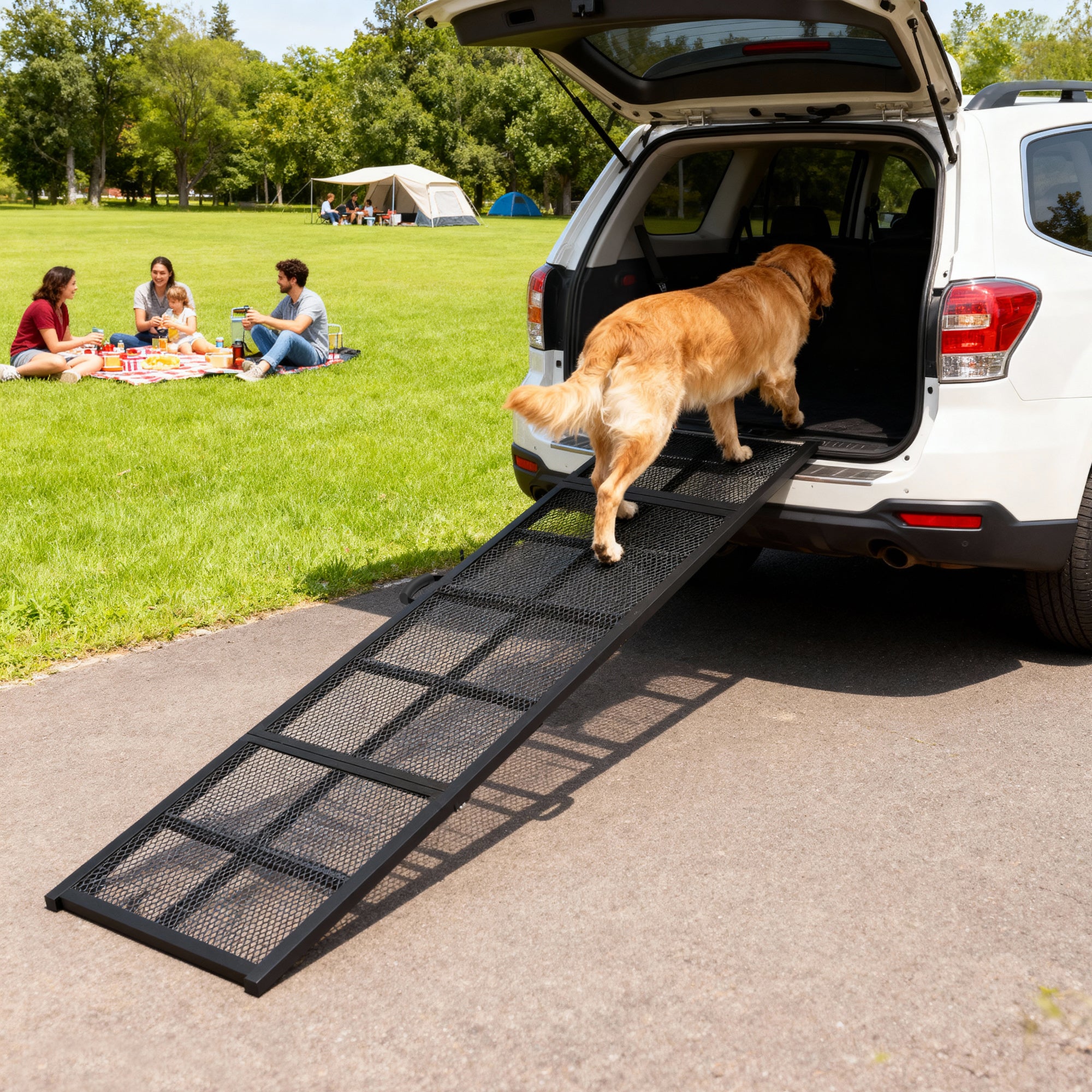 pawhut-rampe-pour-chien-pliable-75-antid-rapante-pour-voiture-noire image 4